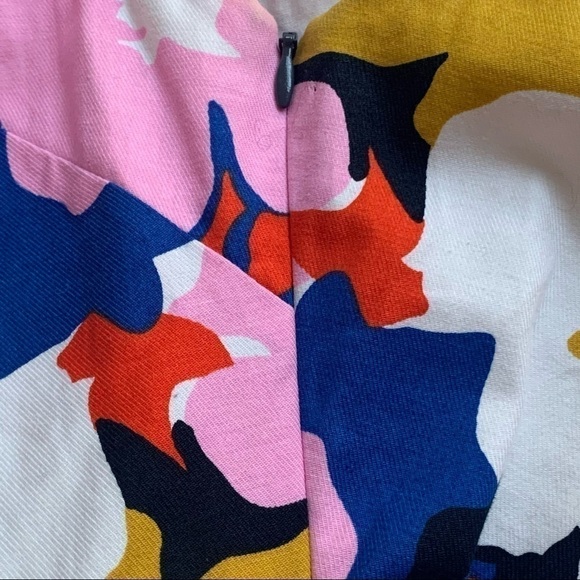 Anthropologie Whit Two Mod Floral Print Sleeveless Shift Dress Size 0 - Picture 12 of 15